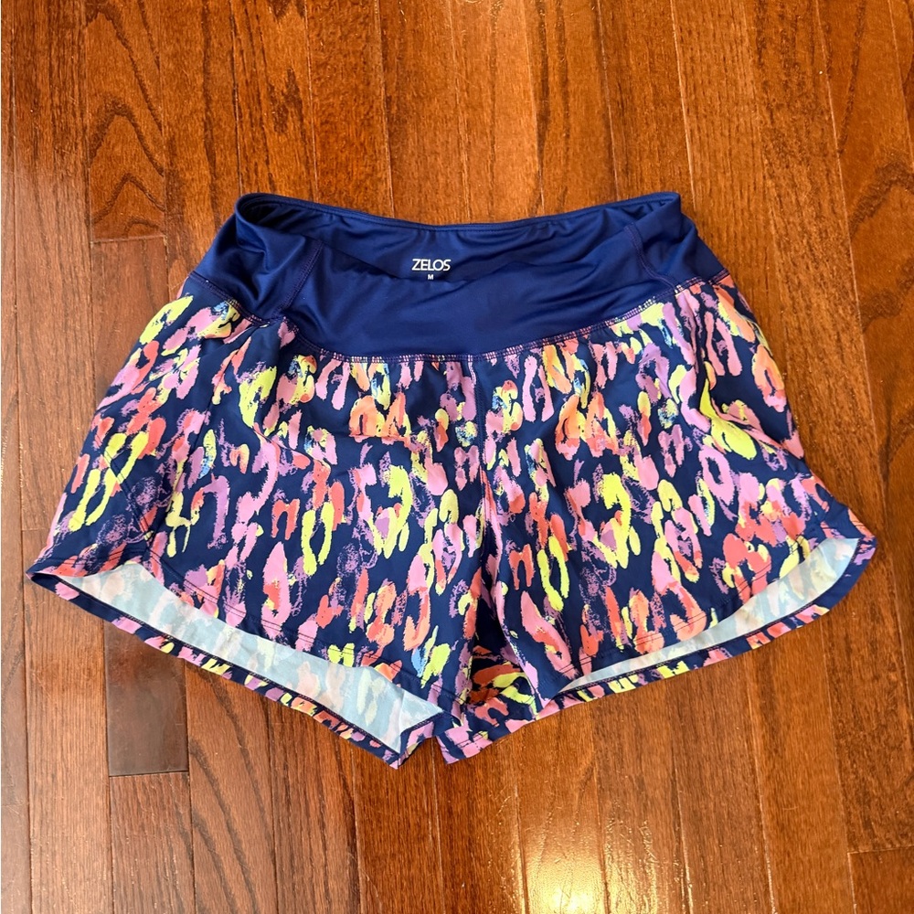 ZELOS Women's Multicolor Athletic Shorts